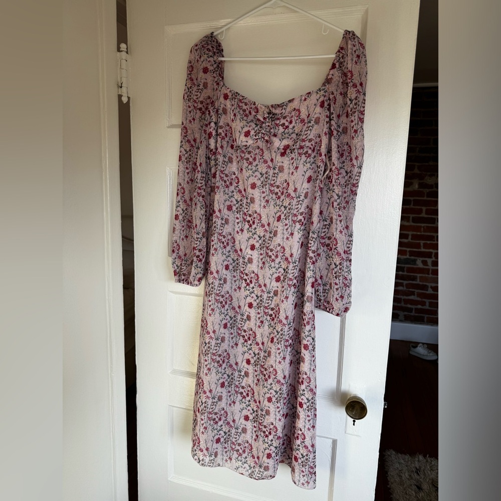 Aritzia Wilfred Floral Midi Dress